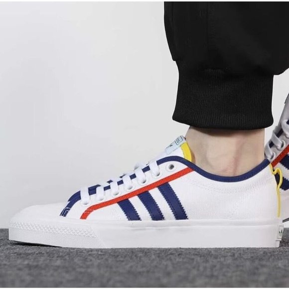 Adidas Nizza GZ8656 Skate Sneaker Shoes  White Victory Blue - Picture 1 of 5